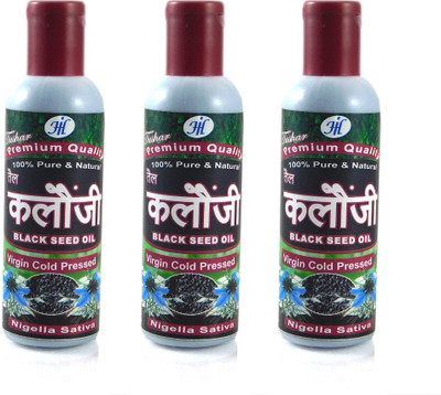 

Tushar 100% Premium Black seed oil combo pack of 3 bottle Of 300 ML Hair Oil(300 ml)