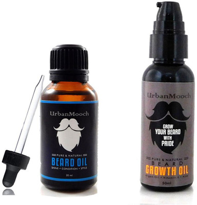 

URBANMOOCH BEARD OIL WITH BEARD GROWTH HAIR SHINE OIL Hair Oil(80 ml)