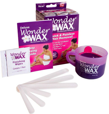 

Simxen Wonder Wax Microwaveable Waxing Kit Quick Painless Hair Removal for Body & Legs Wax(141 g)