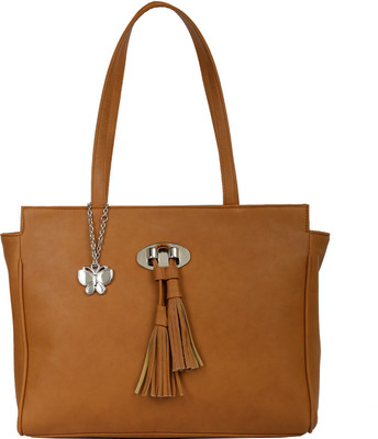 

Butterflies Tote(Tan)