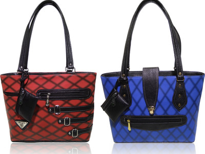 

AZED Collections Shoulder Bag(Red, Blue), Blue;red