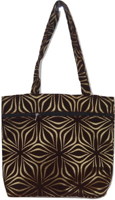 

NavRup Handworks Shoulder Bag(Brown, Gold)