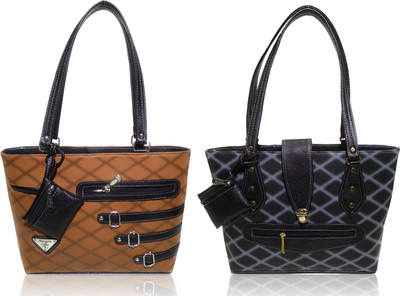

AZED Collections Shoulder Bag(Brown, Black), Black;brown