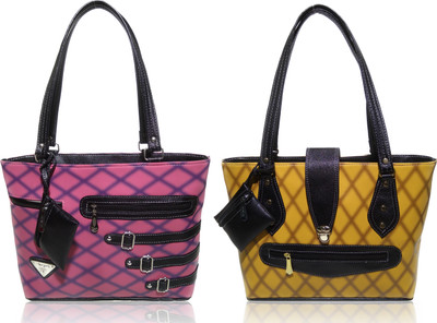 

AZED Collections Shoulder Bag(Purple, Yellow)