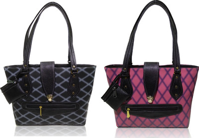 

AZED Collections Shoulder Bag(Black, Purple)