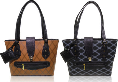 

AZED Collections Shoulder Bag(Brown, Black), Black;brown