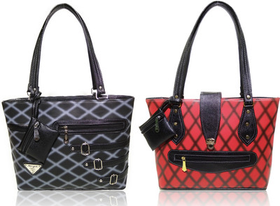 

AZED Collections Shoulder Bag(Black, Red)