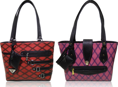 

AZED Collections Shoulder Bag(Red, Purple), Purple;red