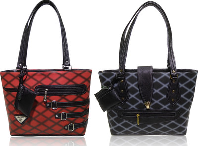 

AZED Collections Shoulder Bag(Red, Black), Black;red