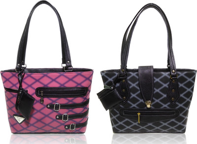 

AZED Collections Shoulder Bag(Purple, Black), Black;purple