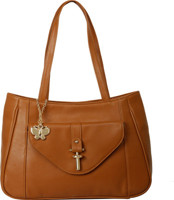 

Butterflies Hand-held Bag(Tan)