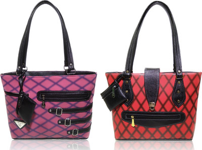 

AZED Collections Shoulder Bag(Purple, Red)