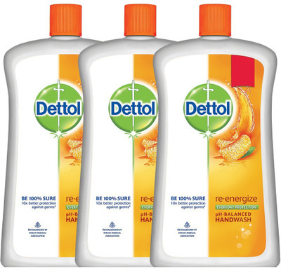 Dettol Re-energize Handwash(2700 ml, Bottle, Pack of 2)