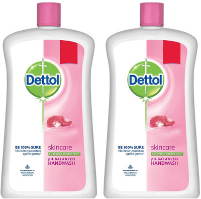 

Dettol Skincare Handwash(1800 ml, Bottle, Pack of 3)