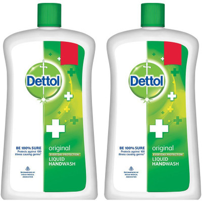 

Dettol Original Liquid Handwash(1800 ml, Bottle, Pack of 3)