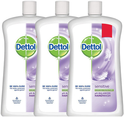 

Dettol Sensitive Handwash(2700 ml, Bottle, Pack of 2)