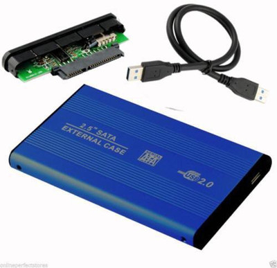 

Teratech Blue Hard Disk case External portable Sata Casing Usb 2.0 2.5 inch External Hard Drive enclosure Suitable for Laptop Hard Disk WD Hard Disk Toshiba Seagate HP Lenovo Transcend Samsung 2.5 Hard Disk Enclosure(For WD 2.5 Inch Sata Hard Disk( Laptop
