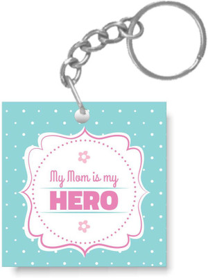 

Giftsmate KH5653 Mothers Day Gifts My Mom is My Hero Keychain Keyring for Mom Key Chain
