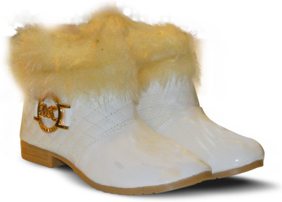 

DDO Boys & Girls Slip on Casual Boots(White