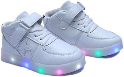 White led shoes hot sale with velcro