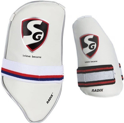 

SG Combo of Two- One 'Radix' thigh guard (Right Handed) and one 'radix' Cricket inner thigh Guard (Size-Men)- Cricket Kit