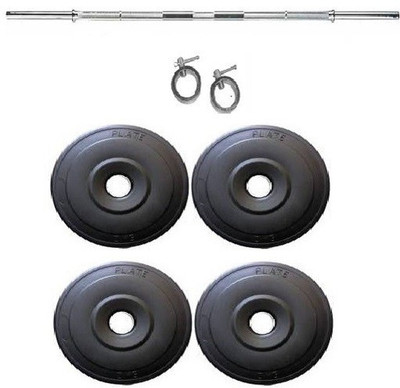 

FACTO POWER 3 Feet Straight Rod, Rod Locks (21 MM) and 20KG (5KG x 4) Weight Plates Gym & Fitness Kit