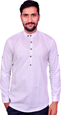 MR.KAMEEJ Men Solid Straight Kurta(Light Blue) MR.KAMEEJ Men Solid Straight Kurta(Light Blue)