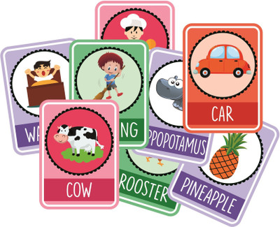 

Galaxy Comfort English Advance Flash Cards 100 Cards For Kids To Learn English(Multicolor)