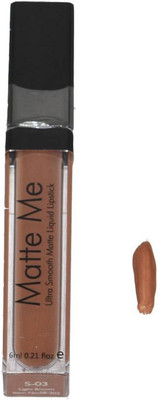

Matte Me Ultra smooth Matte Liquid Lipstick(6 ml, light brown)