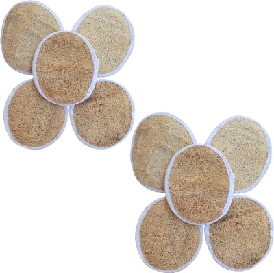 

Spongy Hub Loofah(Pack of 10), Brown