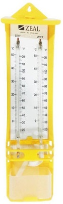 

BalRama Zeal Wet and Dry Bulb Hygrometer / Psychrometer Mason's Type by ZEAL England P501 C+F PSYCHROMETER -20° to 50°C Wet & Dry Bulb Hygrometer Humidity Temperature Meter Tester Pinless Analog Moisture Measurer(50 mm)