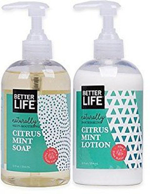 

Better Life Citrus Mint Hand Soap & Citrus Mint Hand Lotion Bundle With Aloe Vera And Green Tea Extract Each(354.89 ml)