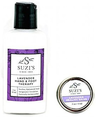 

Suzis Lavender Hand & Foot Therapy Lotion And Lavender Healing Salve Duo(60 ml)