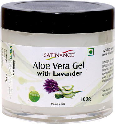 

Satinance Aloe Vera Gel With Lavender ( With Vitamin E) - 100g ( Face Gel , For Healthy and Natural Skin)(100 g)