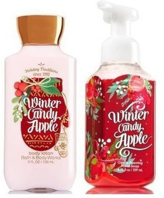 

Bath and Body Works Gentle Foaming Hand Soap Winter Candy Apple And Body Lotion(236.59 ml)