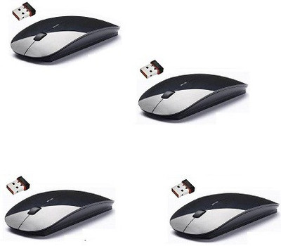 

techdeal Set Of 4 2.4Ghz Ultra Slim (Black) Wireless Optical Gaming Mouse(USB 2.0, Black)
