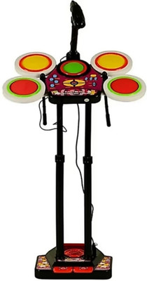 

DHAWAN Electronic Junior Jazz Drum Beat Set With Mp3 Plug-In + Microphone + Pedal Mechanism + Adjustable Heights(Multicolor)
