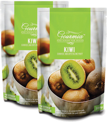 

Gourmia Gaurmia Dried Kiwi Sweetened Dehydrated (Pack Of 2) Kiwi(400 g, Pouch)