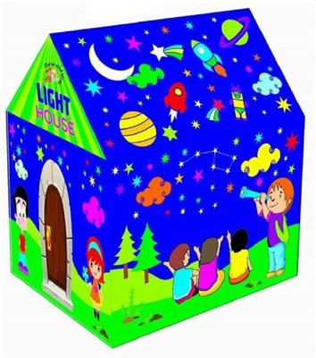 

Goyal Traders Kids Play Tent House with Led Lights(Multicolor)
