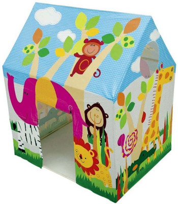 

Bonkerz Play Camping Tent With Fun Animal Graphics(Multicolor)