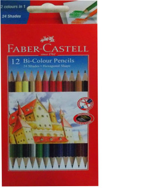

Faber-Castell 12 Bi-Colour Pencils Pencil(Assorted)