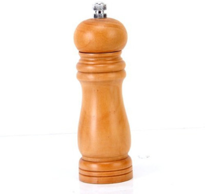 Vastra Wood Wooden Pepper Mill Grinder Muller Wood Traditional Pepper Mill(Brown, Pack of 1)