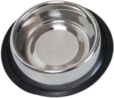

RUCHIINTERNATIONAL round Steel Pet Bowl(473 ml Steel)