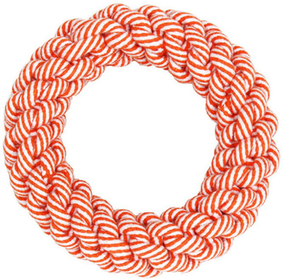 

SRI Cotton Braided Rope Ring Dental Teething Bite Resistant Chew Toy For Dog-Medium Cotton Chew Toy, Fetch Toy For Dog