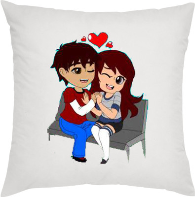 ME&YOU Polyester Fibre Toons & Characters Cushion Pack of 1(White)