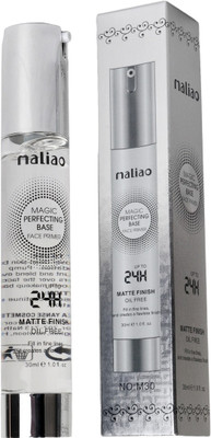 

Malio Best Face and Neck magic oil free matte finish transprent Primer for all skin type & stay for 24 hours for perfact magical base Primer - 30 ml(Transprent)
