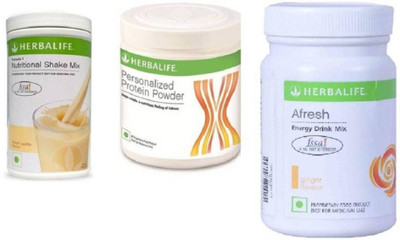 

Herbalife (Vanilla)+Personalized Protein Powder(PPP)+Afresh(Ginger) 750gm Protein Blends(750 g, Vanilla)