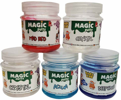 

KidsLab Magic Special Putty 500gms (pack of 5 x 100gms) Multicolor Putty Toy