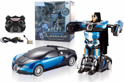

P17 collection Bugatti Transformer Radio control rechargeable car Blue(Blue)