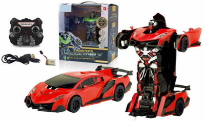 

P17 collection Lambroghini Transformer Radio contol rechargeable car(Red)